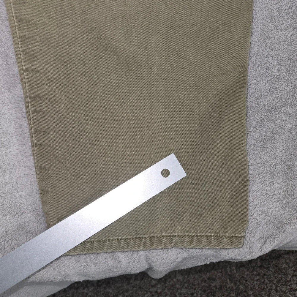 Polo Ralph Lauren Mens Chino Jeans 35/32 Olive Green Cotton Straight Leg